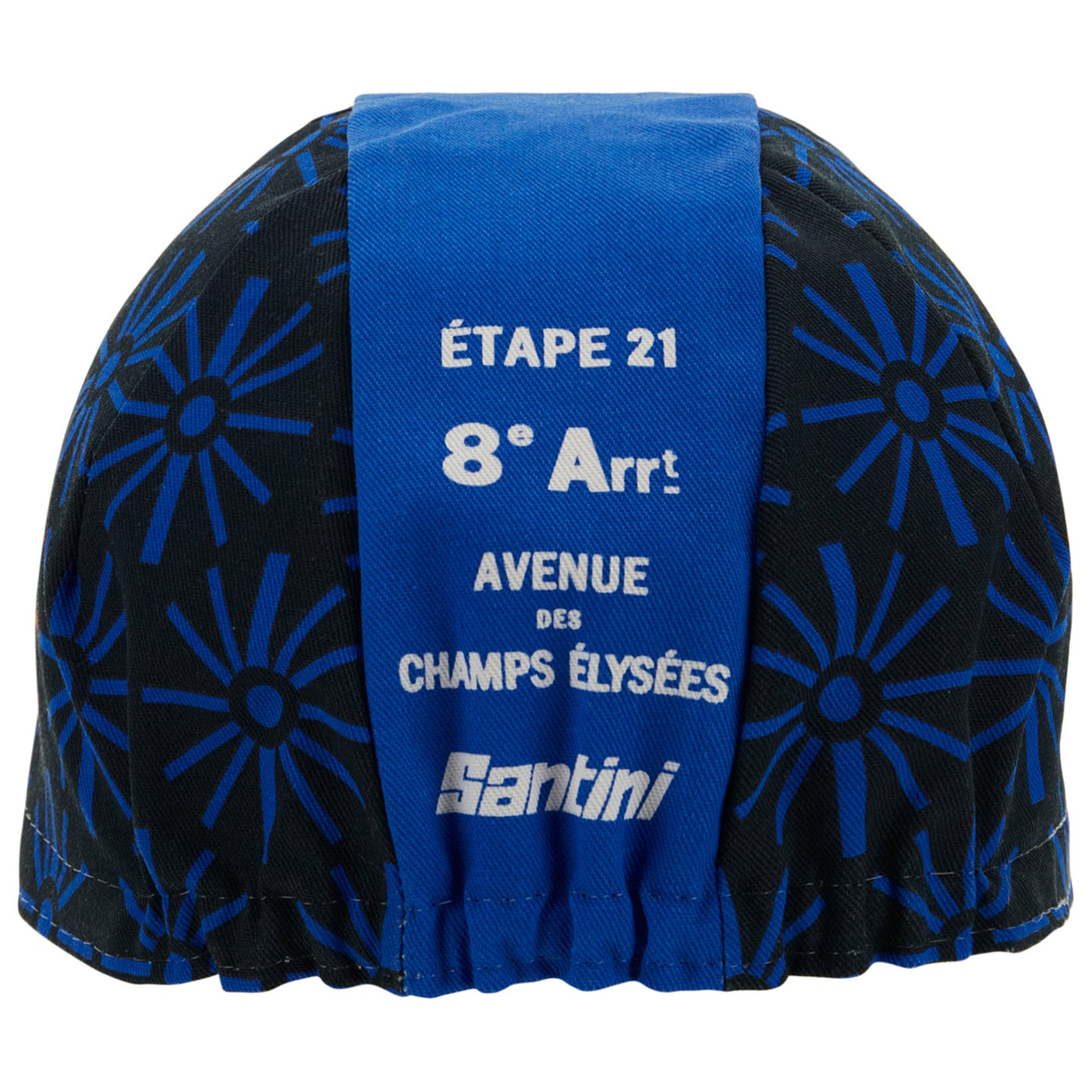 Santini Tour De France Trionfo Cycling Cap - Navy Blue - Cyclop.in