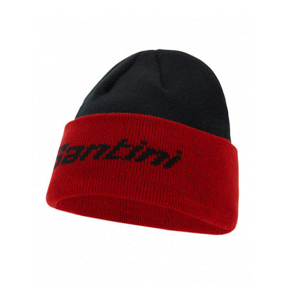 Santini TDF Paris Roubaix Wool Cap - Black - Cyclop.in