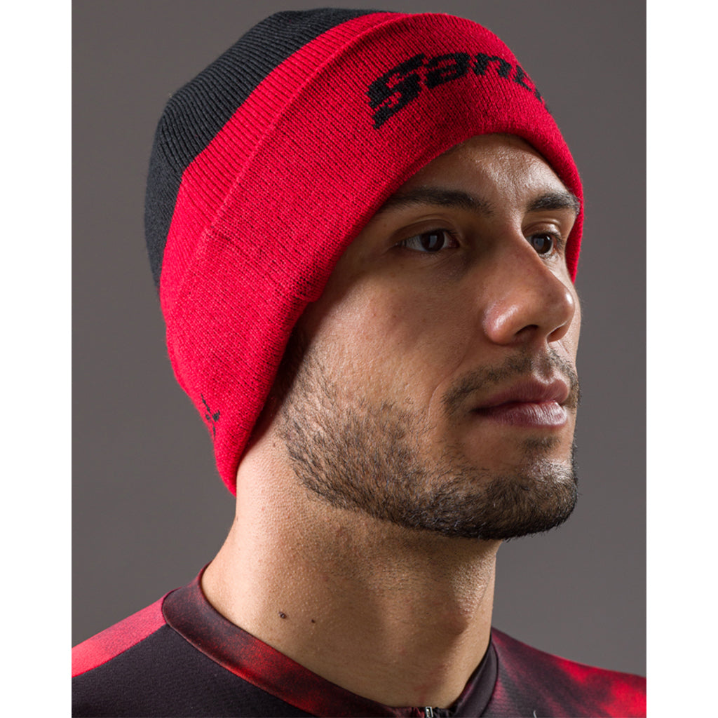 Santini TDF Paris Roubaix Wool Cap - Black - Cyclop.in