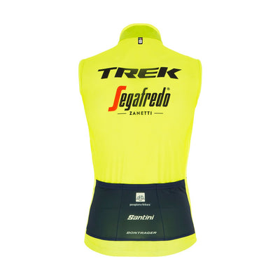 Santini Trek-Segafredo Gilet (Fluo Green) - Cyclop.in