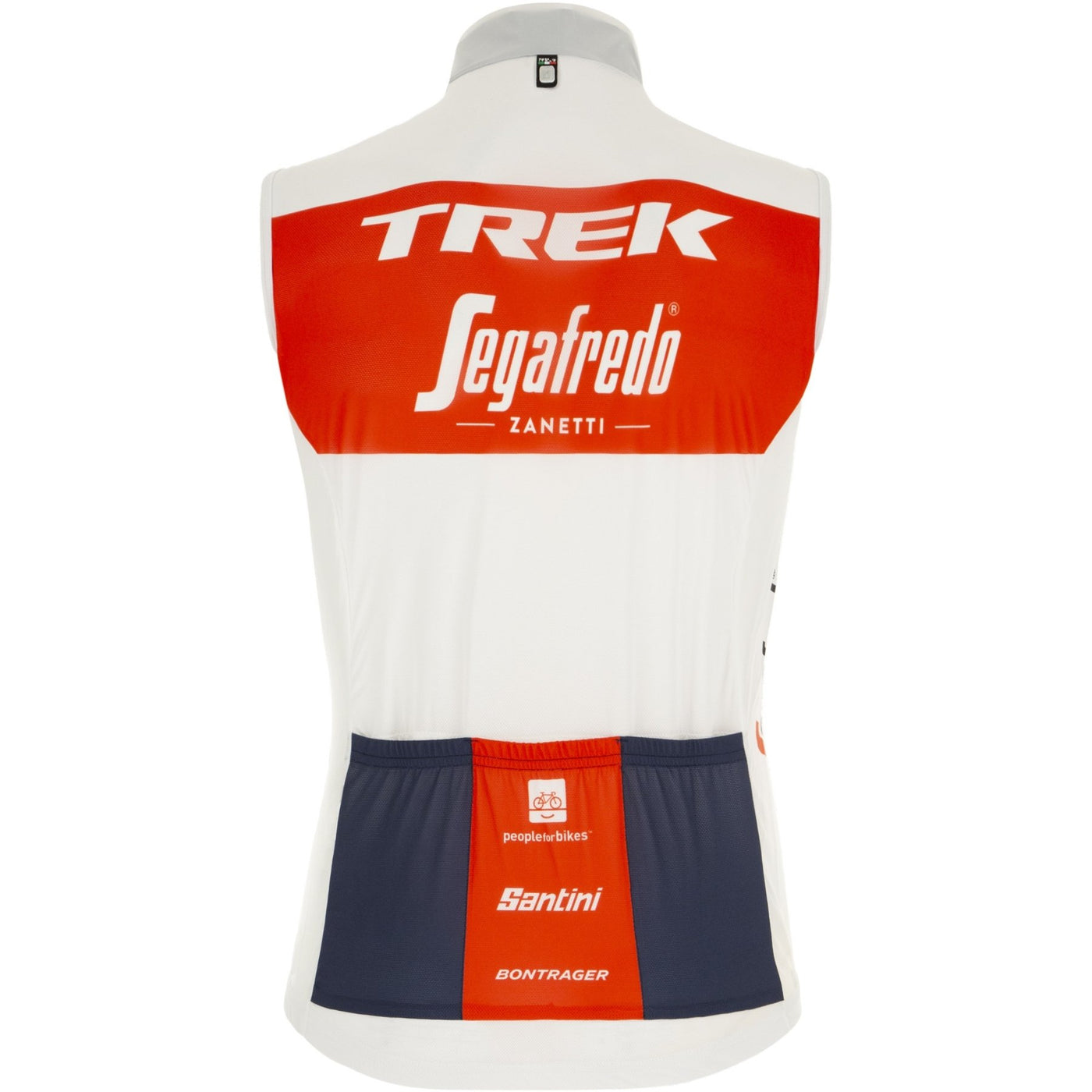 Santini Trek-Segafredo - Wind Vest (Red) - Cyclop.in