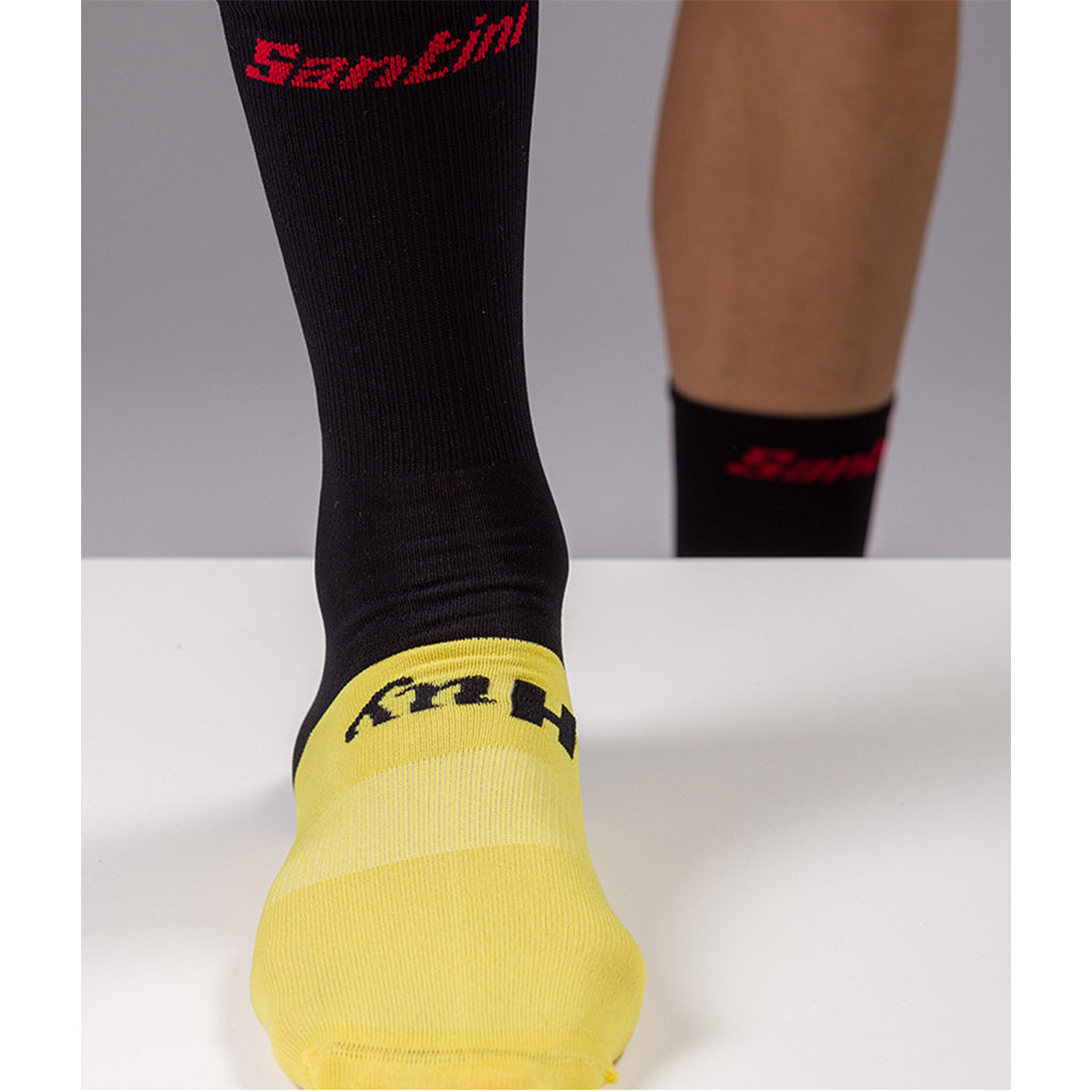 Santini TDF Mur De Huy Socks - Print - Cyclop.in