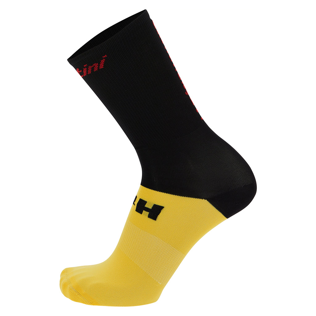 Santini TDF Mur De Huy Socks - Print - Cyclop.in