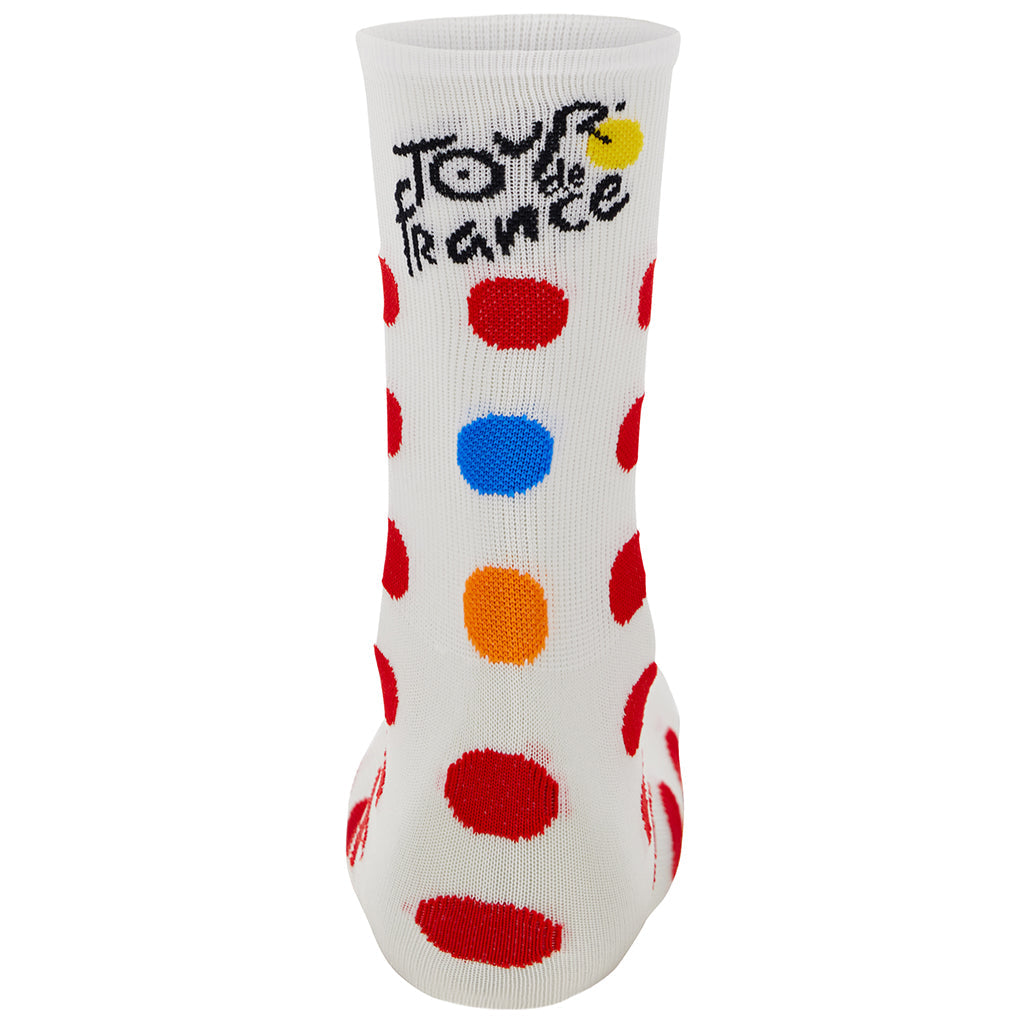 Santini TDF Kom Socks - Polka Dots - Cyclop.in