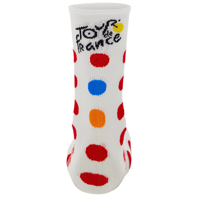 Santini TDF Kom Socks - Polka Dots - Cyclop.in