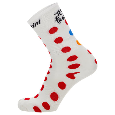 Santini TDF Kom Socks - Polka Dots - Cyclop.in