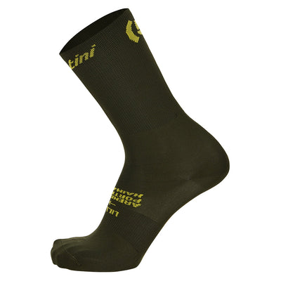 Santini Tour De France Arenberg Socks - Olive Green - Cyclop.in
