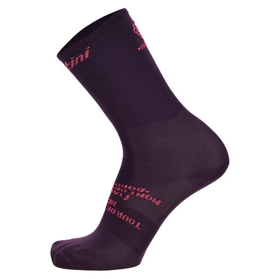 Santini TDF Bordeaux Socks - Black - Cyclop.in