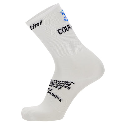 Santini TDF Mont Blanc Socks - White - Cyclop.in