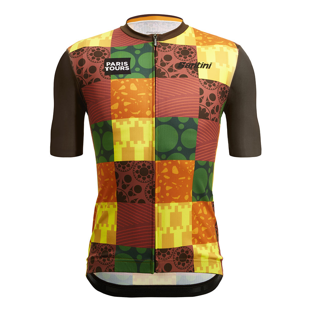 Santini TDF Paris Tours Jersey - Print - Cyclop.in