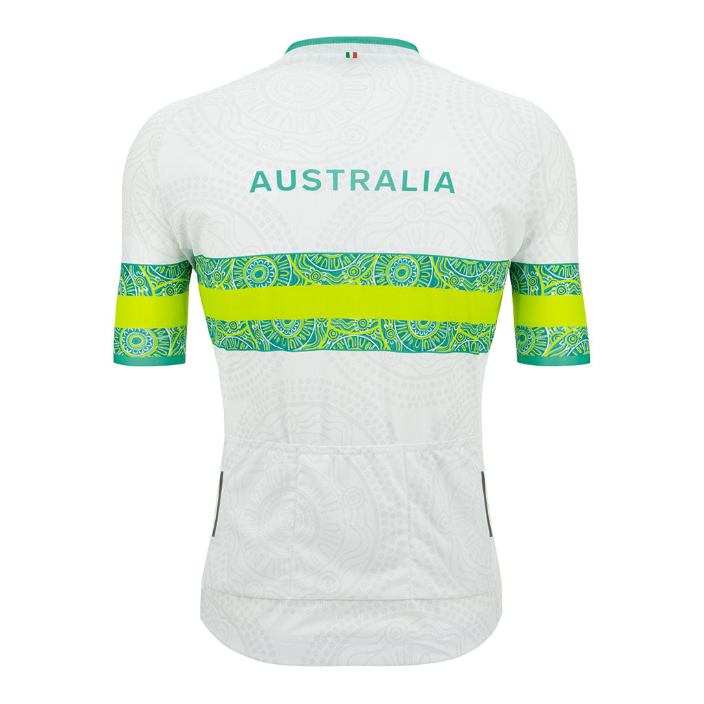 Santini Australian National Team Cycling Jersey - Print - Cyclop.in
