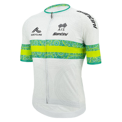 Santini Australian National Team Cycling Jersey - Print - Cyclop.in