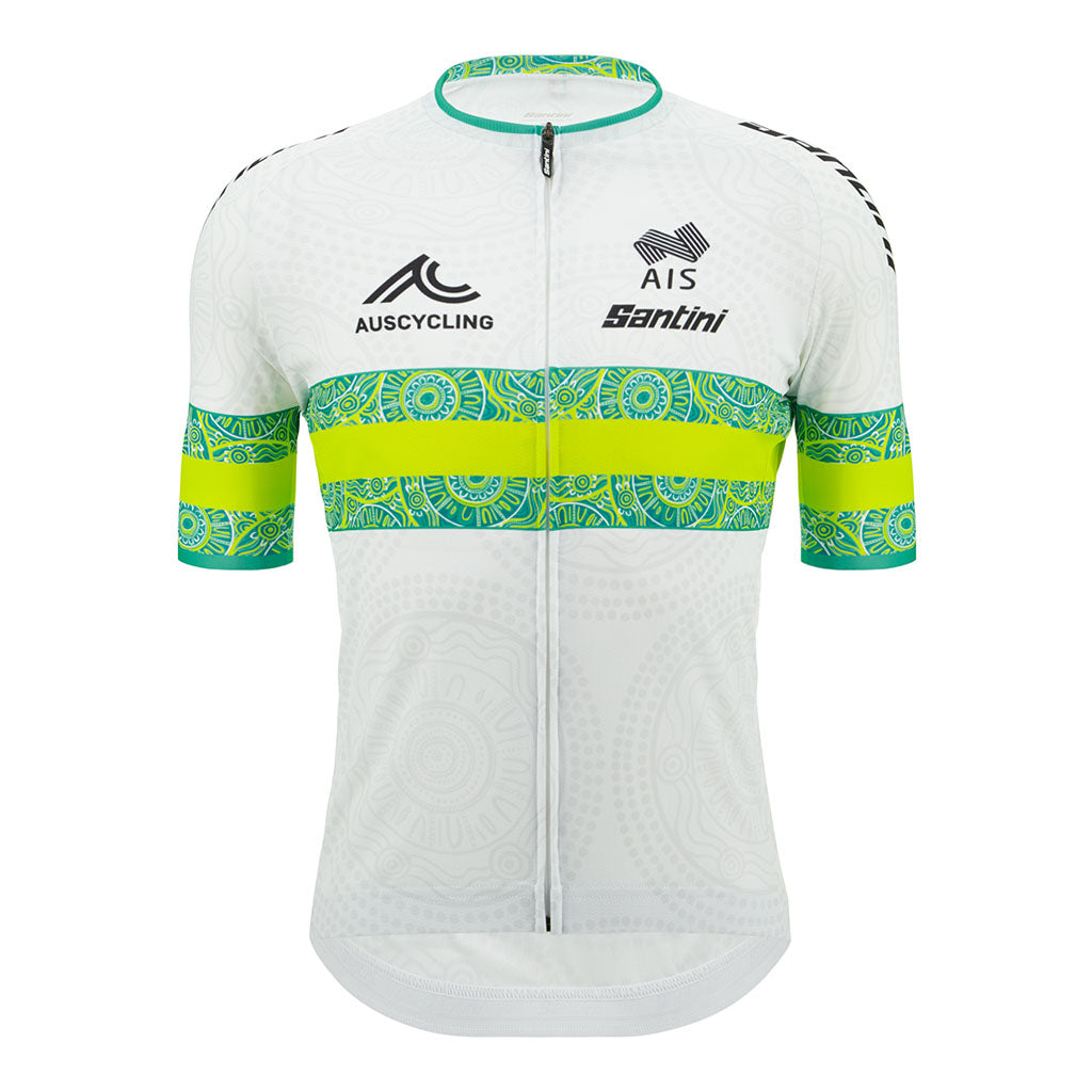 Santini Australian National Team Cycling Jersey - Print - Cyclop.in