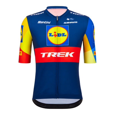 Santini Lidl-Trek Jersey - Blue Marine - Cyclop.in