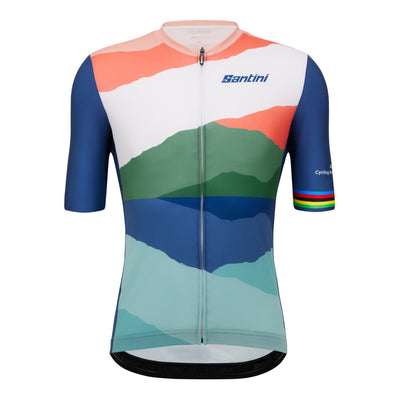 Santini UCI World Championships Cloudscape Jersey - Print - Cyclop.in