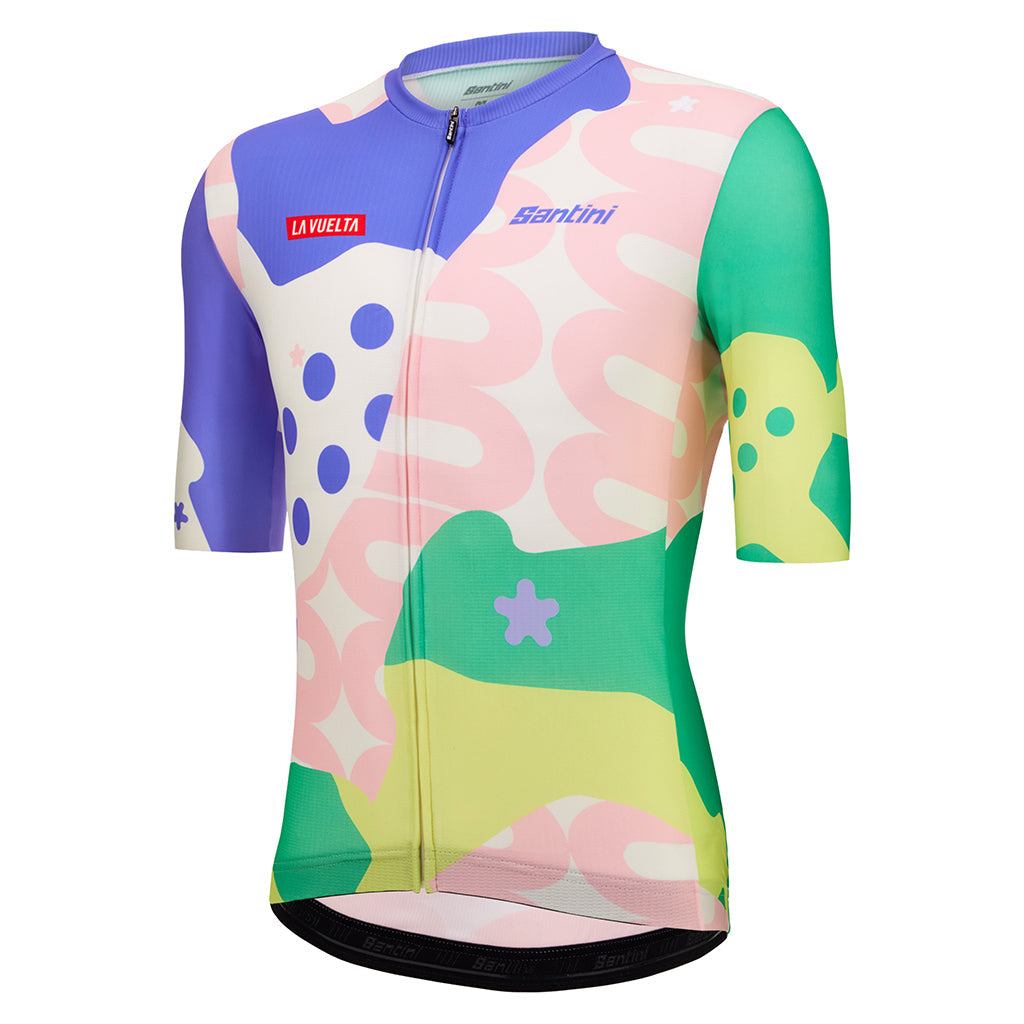 Santini La Vuelta KM Cero Jersey - Print - Cyclop.in