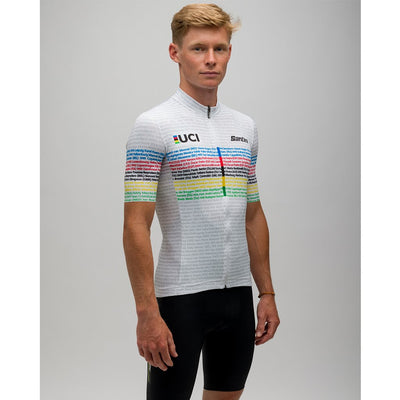 Santini UCI Road 100 Champions Jersey - Print - Cyclop.in