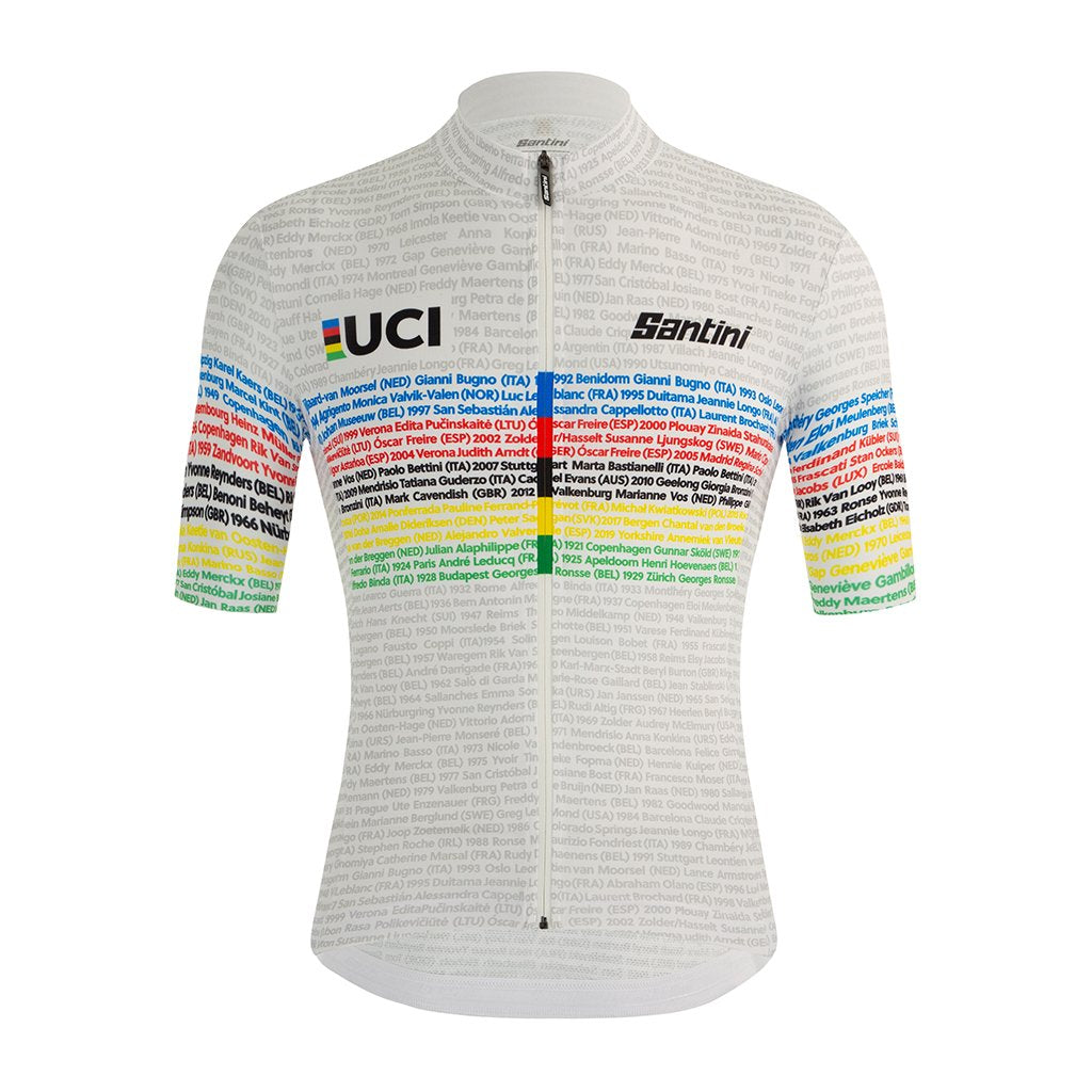 Santini UCI Road 100 Champions Jersey - Print - Cyclop.in