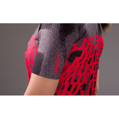 Santini Womens TDF Mur De Huy Jersey - Print - Cyclop.in