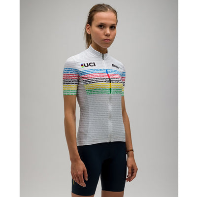 Santini Womens UCI Road 100 Champions Jersey - Print - Cyclop.in