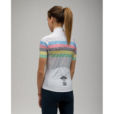 Santini Womens UCI Road 100 Champions Jersey - Print - Cyclop.in