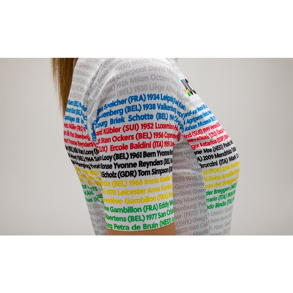Santini Womens UCI Road 100 Champions Jersey - Print - Cyclop.in