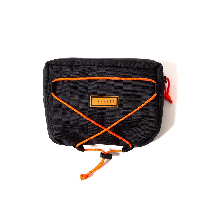 Restrap Handlebar Bag - Black/Orange - Cyclop.in