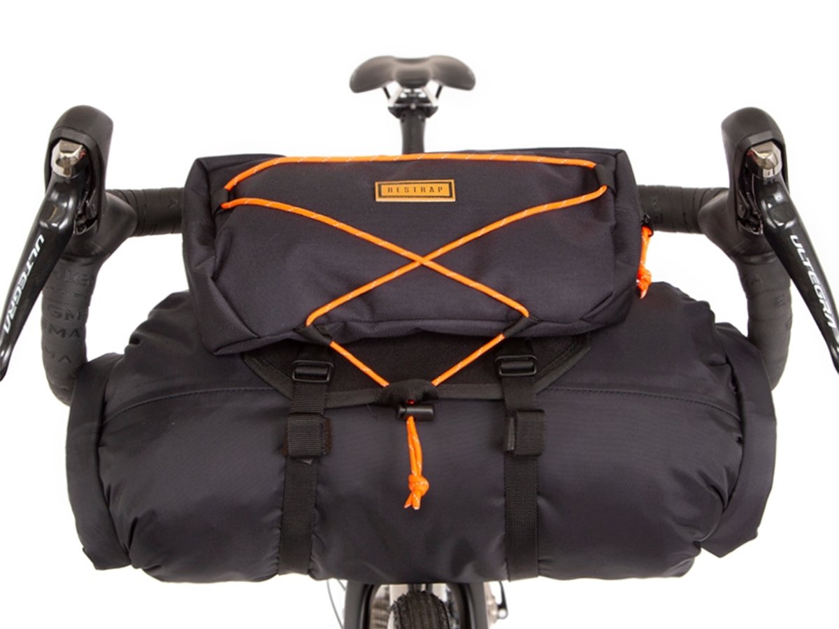 Restrap Handlebar Bag - Black/Orange - Cyclop.in