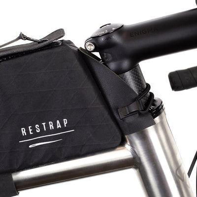 Restrap Race Top Tube Bag - Black - Cyclop.in