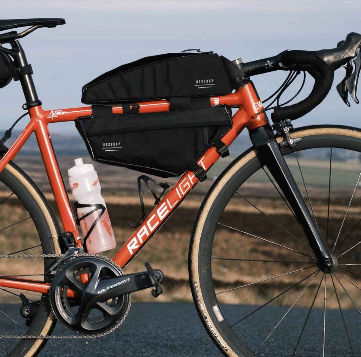 Restrap Race Top Tube Bag - Black - Cyclop.in