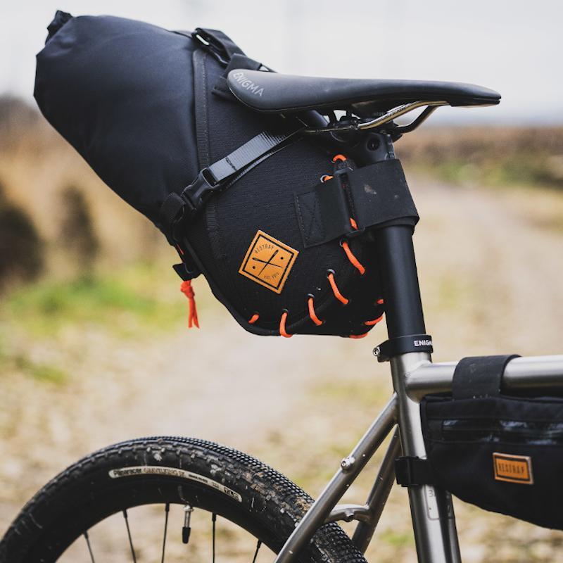 Restrap Saddle Bag - Black/Orange - Cyclop.in