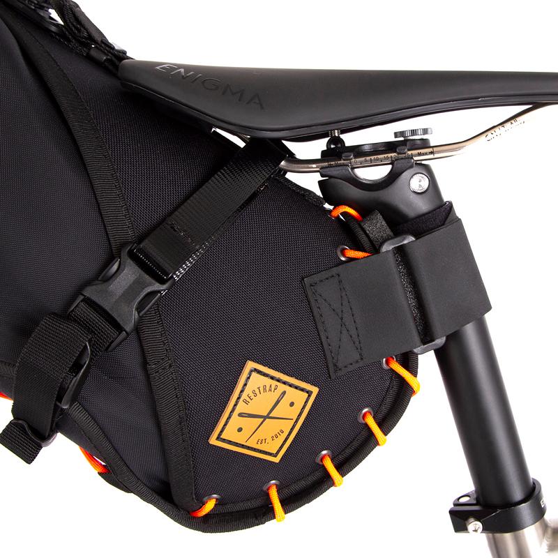 Restrap Saddle Bag - Black/Orange - Cyclop.in