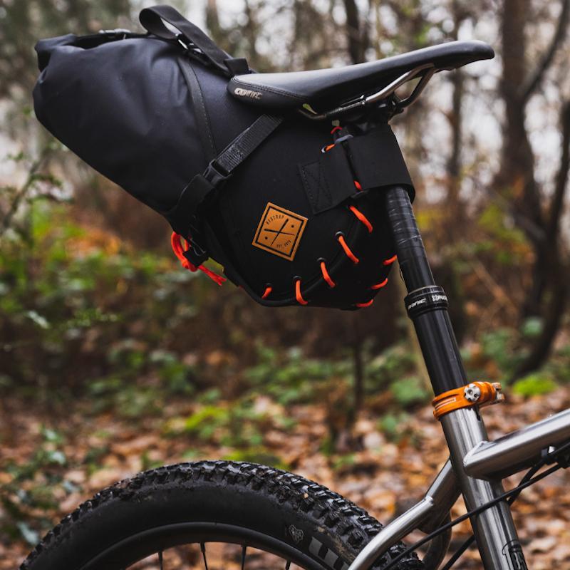 Restrap Saddle Bag - Black/Orange - Cyclop.in