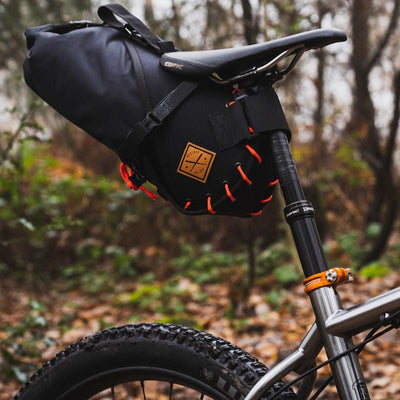 Restrap Saddle Bag - Black/Orange - Cyclop.in