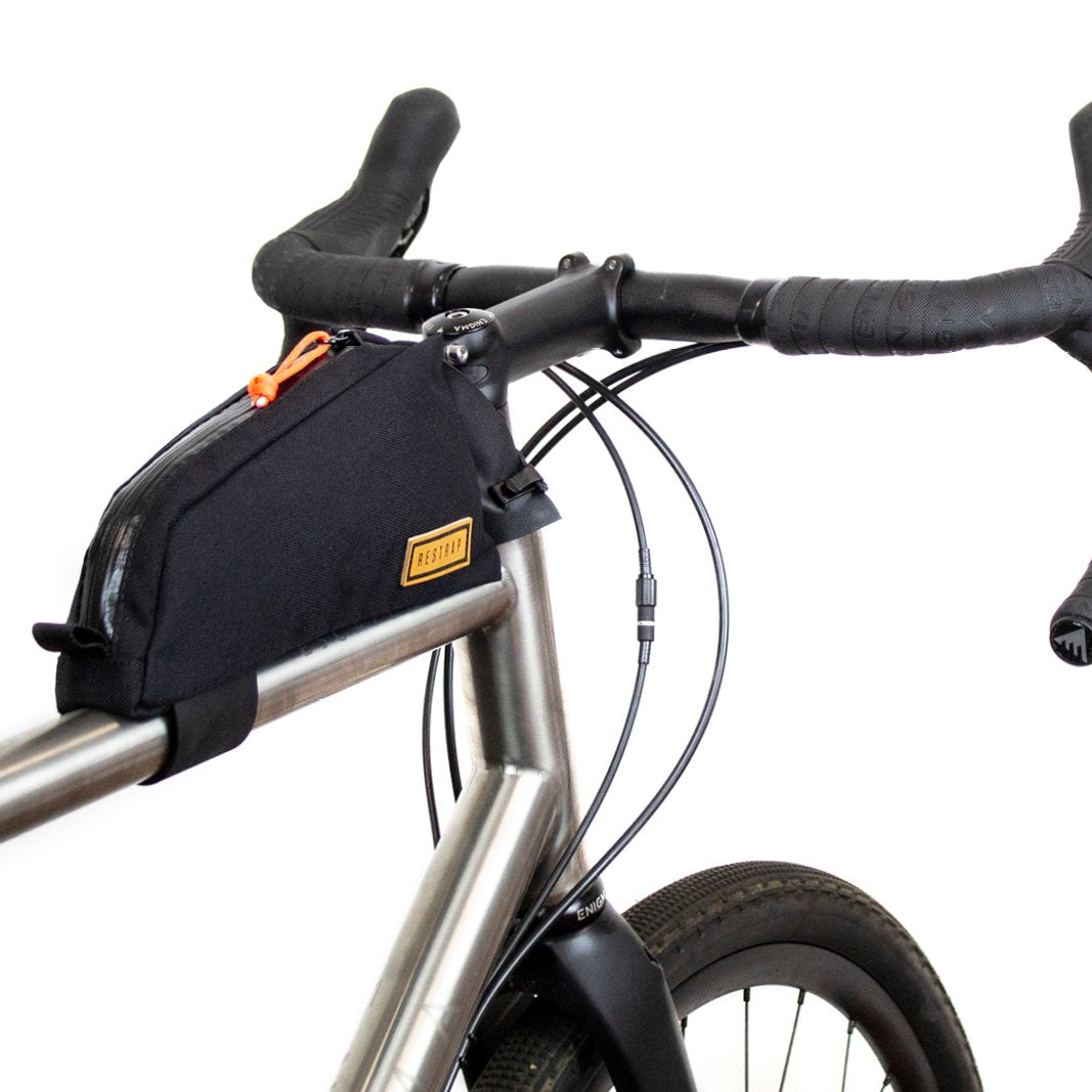 Restrap Top Tube Bag - Black - Cyclop.in