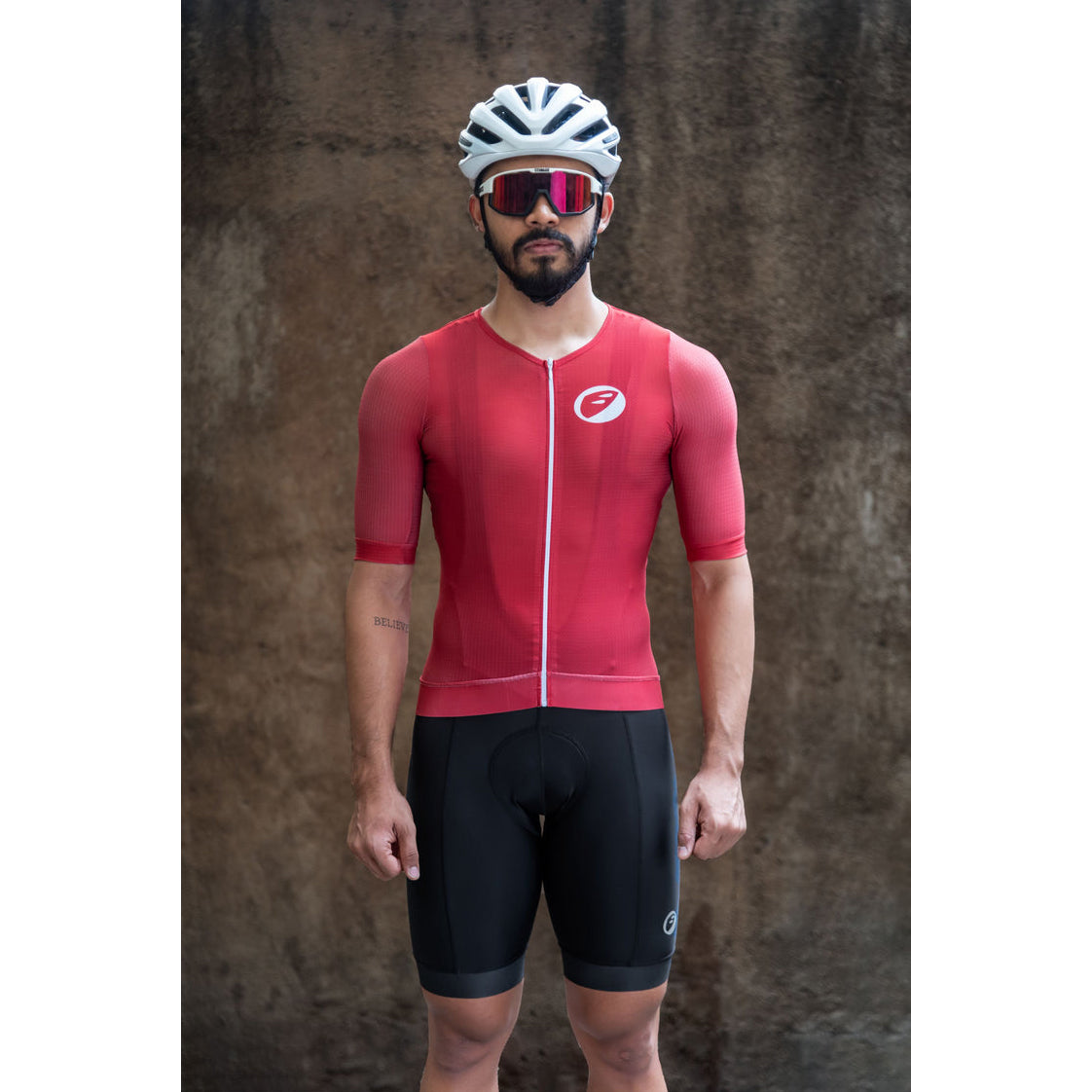 Apace Podium-Fit Mens Cycling Jersey - Vino Burgundy - Cyclop.in