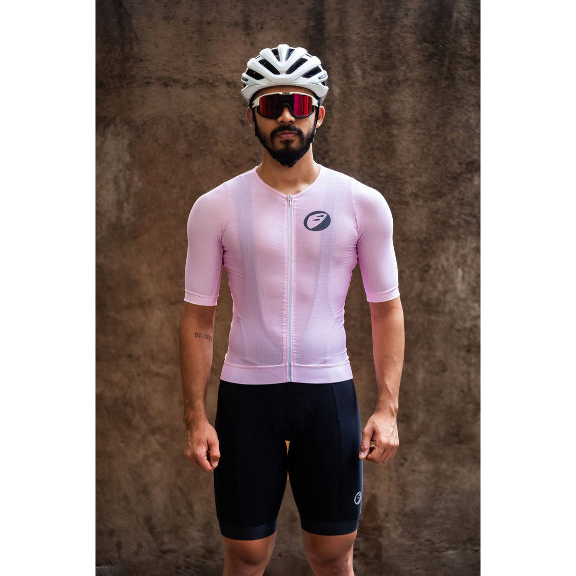 Apace Podium-Fit Mens Cycling Jersey - Bubblegum Pink - Cyclop.in
