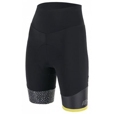 Santini Giada Women's Hip Shorts (Black/White) - Cyclop.in