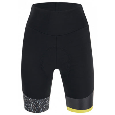 Santini Giada Women's Hip Shorts (Black/White) - Cyclop.in