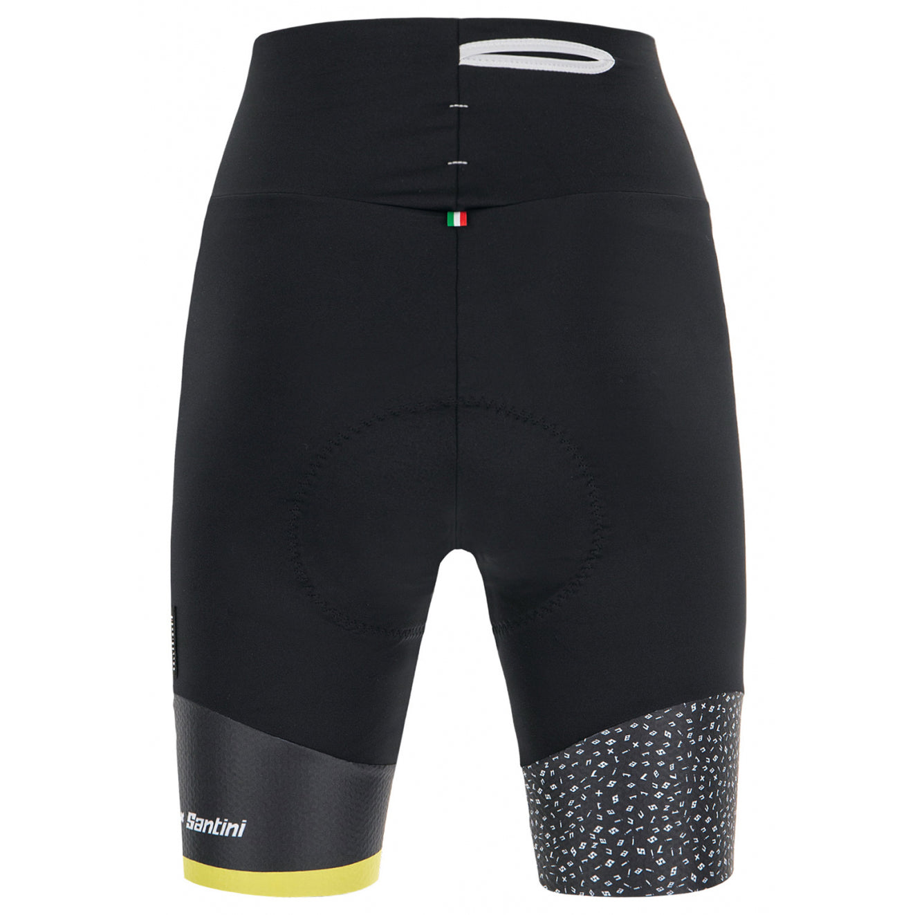 Santini Giada Women's Hip Shorts (Black/White) - Cyclop.in