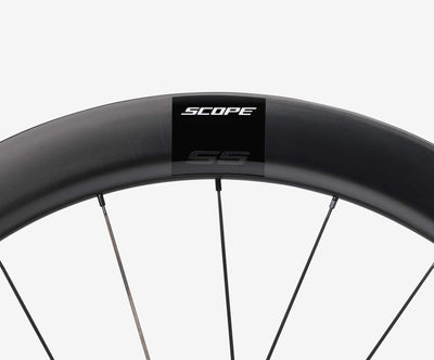 Scope S5 Aero Carbon Tubeless Disc Brake Wheel - Shimano/Sram - Black - Cyclop.in