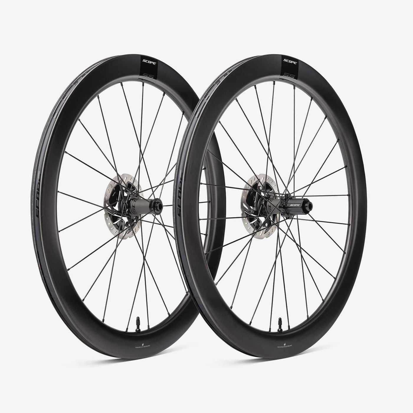 Scope S5 Aero Carbon Tubeless Disc Brake Wheel - Shimano/Sram - Black - Cyclop.in