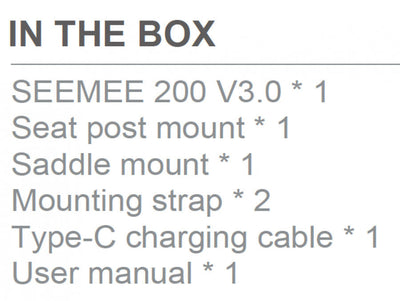 Magicshine SEEMEE 200 V3.0 Smart Rear Light - 200 Lumens - Cyclop.in