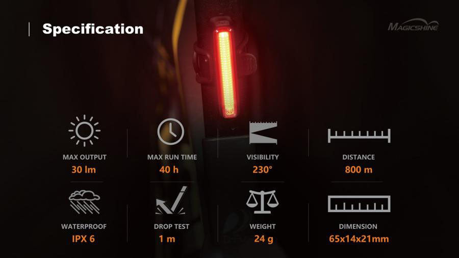 Magicshine SEEMEE 30TL Rear Light - 30 Lumens - Cyclop.in