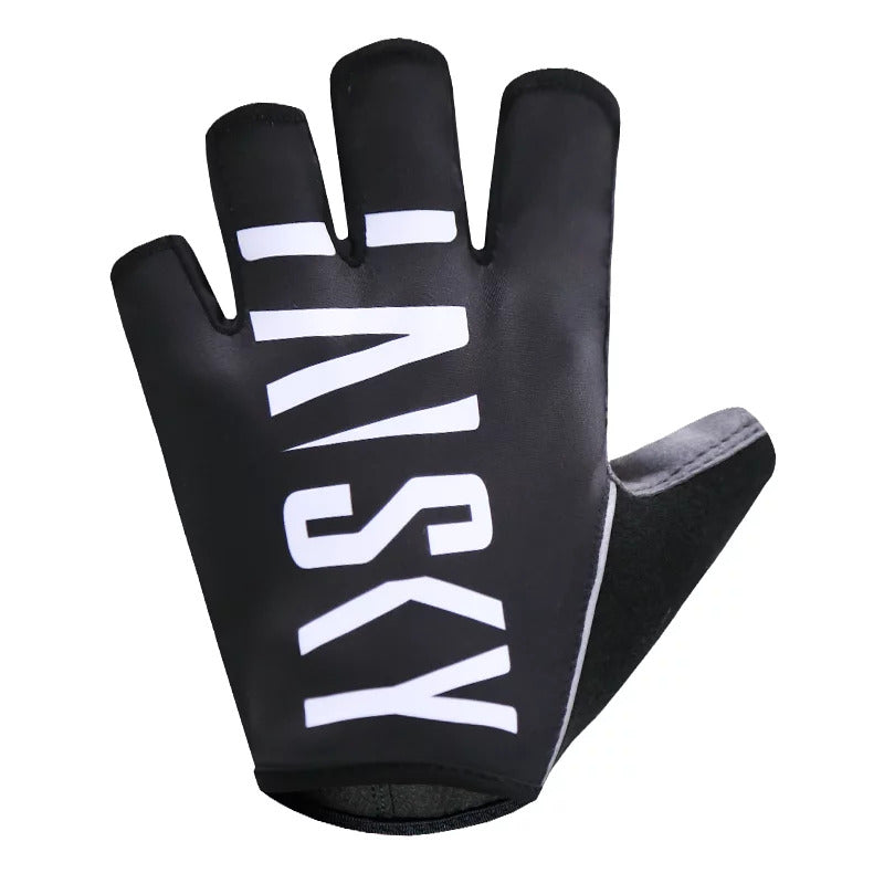 Baisky Bicycle Half-Finger Gloves TRHF349 - Happy Black - Cyclop.in