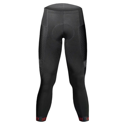 Baisky Mens Endurance Cropped tights with Vion Insert Pads - Windblown Black - Cyclop.in