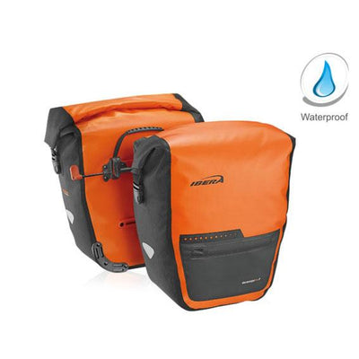 Ibera Waterproof PakRak Panniers 1 Piece - Orange - Cyclop.in