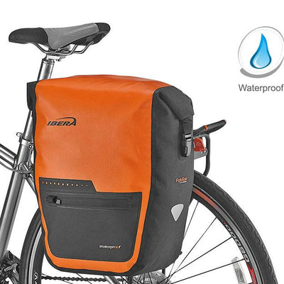 Ibera Waterproof PakRak Panniers 1 Piece - Orange - Cyclop.in