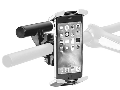 Ibera Adjustable Phone Holder For Bar Clamp Q6 - Cyclop.in