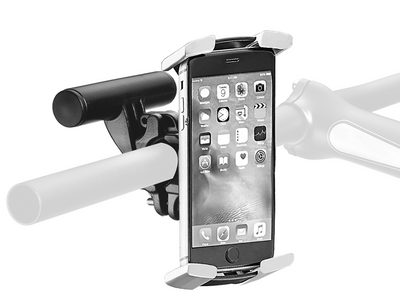 Ibera Adjustable Phone Holder For Stem Clamp Q5 - Cyclop.in